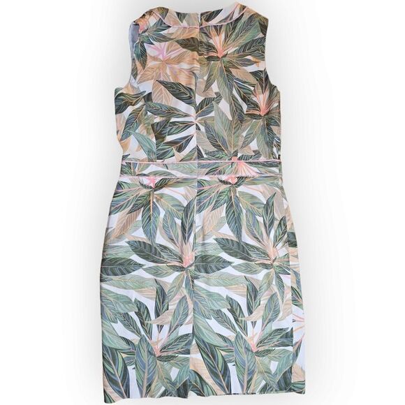 Brooks Brothers Green Tropical Floral Shift Dress 10 - Picture 10 of 11